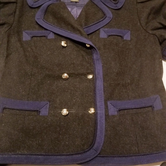 Marc By Marc Jacobs, Cap Sleeve, Black, Jacket Blazer-Size 4 - Picture 6 of 13